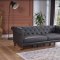 Muse Sofa Bed in Gray PU by Bellona w/Options