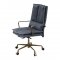 Tinzud Office Chair 93165 in Gray Top Grain Leather by Acme