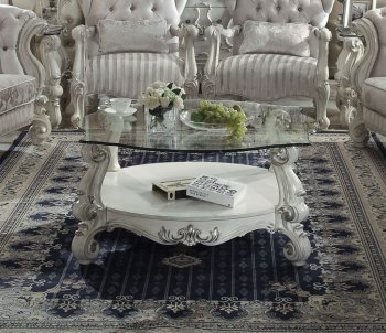 Versailles Coffee Table 82085 in Bone White by Acme w/Options [AMAC-82085 Versailles]