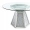 Quinn Dining Table 115561 by Coaster w/Optional Black Chairs