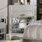 Eliora Bedroom Set FOA7890 in Mirror & Silver w/Options