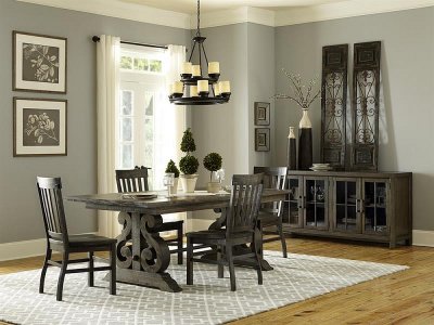 Bellamy Dining Table D2491 in Peppercorn by Magnussen w/Options