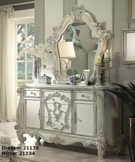 Versailles Dresser 21135 in Bone White by Acme w/Optional Mirror