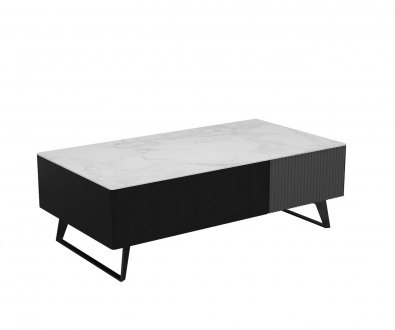 Jax Coffee Table in Black by Beverly Hills