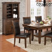 Meagan I CM3152T Dining Table in Brown Cherry w/Options