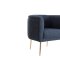 Cloak Accent Arm Chair in Navy Fabric by Bellona