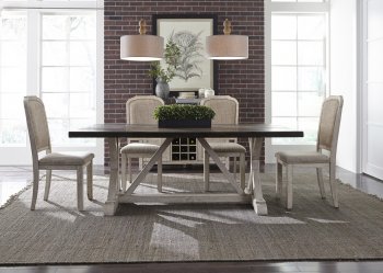 Willowrun Dining Room 5Pc Set 619-DR - Weathered Gray - Liberty [LFDS-619-DR-5TRS Willowrun]