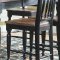 Black & Warm Cherry Finish Counter Height 7Pc Dining Set