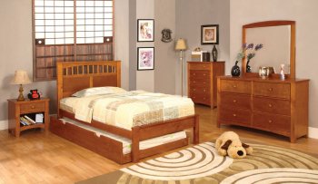 CM7904OAK Carus Kids Bedroom in Oak w/Platform Bed & Options [FABS-CM7904OAK Carus]