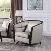 Zemocryss Chair 54237 in Beige Fabric by Acme