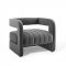 Range Accent Chair in Charcoal Velvet by Modway