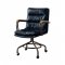 Harith Office Chair 92417 Vintage Blue Top Grain Leather by Acme