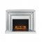 Noralie Electric Fireplace 90523 in Mirrored by Acme