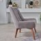 Revere Accent Chair Set of 2 in Gray Fabric by Bellona