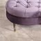 Lucky Clover Ottoman / Coffee Table in Light Purple Fabric