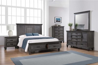 Franco Bedroom 5Pc Set 205730 in Weathered Sage by Coaster