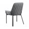 Venice Dining Chair Set of 2 in Dark Gray by J&M