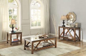 Ashby 3552 Coffee Table in Dark Oak by Homelegance w/Options [HECT-3552 Ashby]