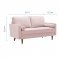 Valour Sofa in Pink Velvet Fabric by Modway w/Options