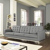 Loft EEI-2052-LGR Sofa in Gray Fabric by Modway w/Options