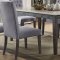 Merel Dining Room 7Pc Set 70165 in White Marble & Gray Oak by Ac
