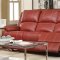 Zuriel Motion Sofa 52150 in Red PU by Acme w/Options