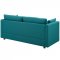 Activate Sofa in Teal Fabric by Modway