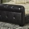 304240 Upholstered Sleigh Bed by Coaster in Black Faux Leather