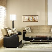 Luna Fulya Brown Sofa Bed by Bellona w/Options