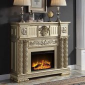 Vendome Fireplace AC01311 in Gold Patina by Acme