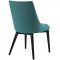 Viscount Dining Chair Set of 2 in Teal Fabric by Modway