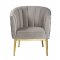 Colla Accent Chair 59816 in Gray Velvet by Acme
