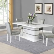 D1903DT Dining Table in White by Global w/Optional Chairs