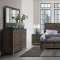 Peter Bedroom Set 5Pc in Gray Oak by Global w/Options