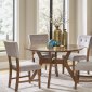 Edam 5Pc Dining Set 5492-52 in Brown by Homelegance w/Options