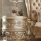 Vatican Nightstand BD00462 in Champagne Silver by Acme