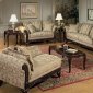 Beige Clarissa Carmel Fabric Traditional 2Pc Sofa Set w/Options
