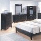 Modern Espresso Bedroom with Leather Detail