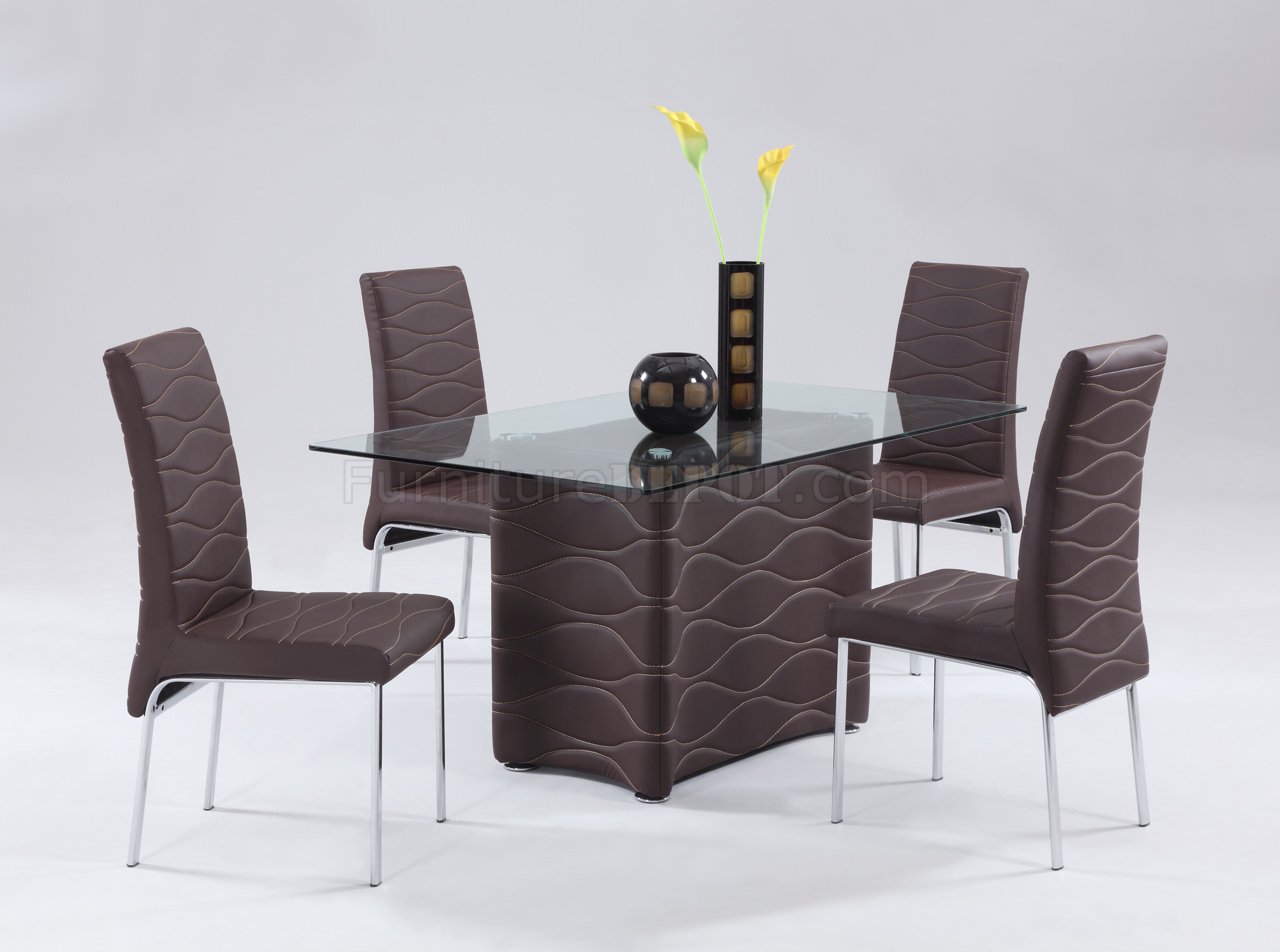 Farrington Dark Brown Modern Dining Chair (Set of
2)- Baxton