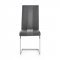 D915DC Set of 4 Dining Chairs in Light & Dark Grey by Global