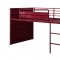 Cargo Twin Loft Bed 38300 in Red by Acme w/Slide