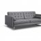 Giovanni Sofa Bed in Gray Faux Leather by Whiteline