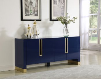 Florence Buffet 312 in Navy Blue Lacquer by Meridian [MRBU-312 Florence]