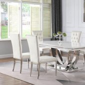 Kerwin Dining Table 111101 White Marble Top - Coaster w/Options