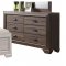 Lyndon Bedroom Set 5Pc 26020 in Weathered Gray by Acme w/Options