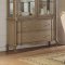Chelmsford Buffet & Hutch 66054 in Antique Taupe by Acme