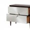 Shimas Accent Table AC00393 in Silver & Walnut by Acme