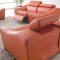 8021 Reclining Sofa in Orange Full Leather by ESF w/Options