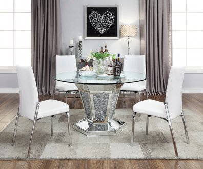 Noralie Dining Table 71285 by Acme w/Optional 73152 Chairs