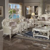 Vendome Sofa LV01525 in Champagne PU by Acme w/Options